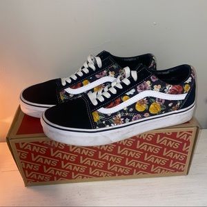 Floral old skool vans women’s 8